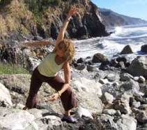 Cheryl Rosenfeld doing yoga 